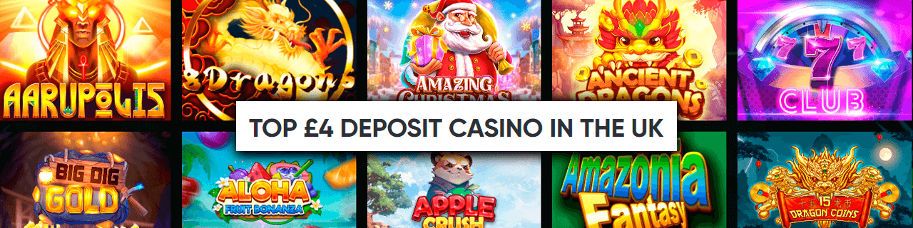 £4 welcome bonus £4 free spins